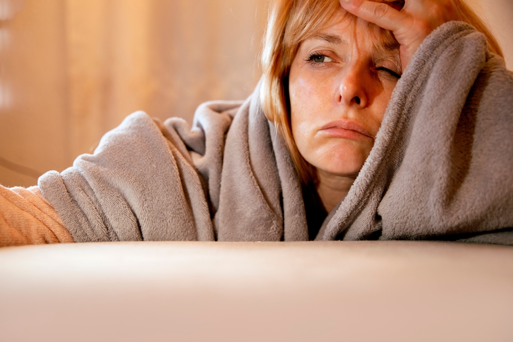 Woman suffering from hangxiety Anxiety and Hangovers