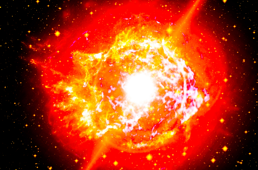 Red giant supernova